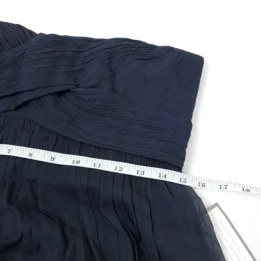J. crew Taryn Silk Chiffon Dress In Navy 8